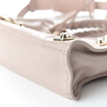 Balenciaga Chevre Gold Metallic Edge Hardware Mini City Rose Aubepine Bois de Rose 6 of 9