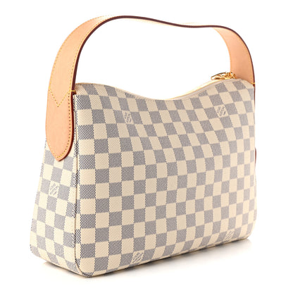 Louis Vuitton Damier Azur Slouchy PM Rose Ballerine 3 of 9