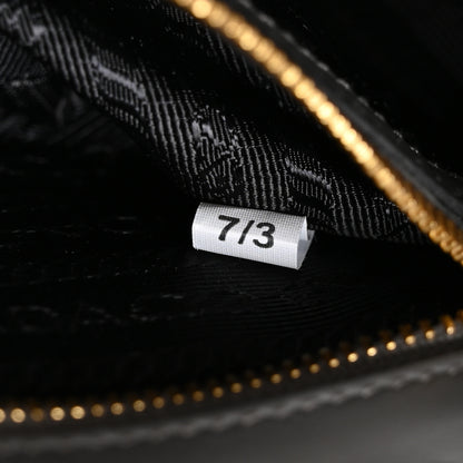 Prada Saffiano Lux Embleme Flap Shoulder Bag Grey 7 of 10