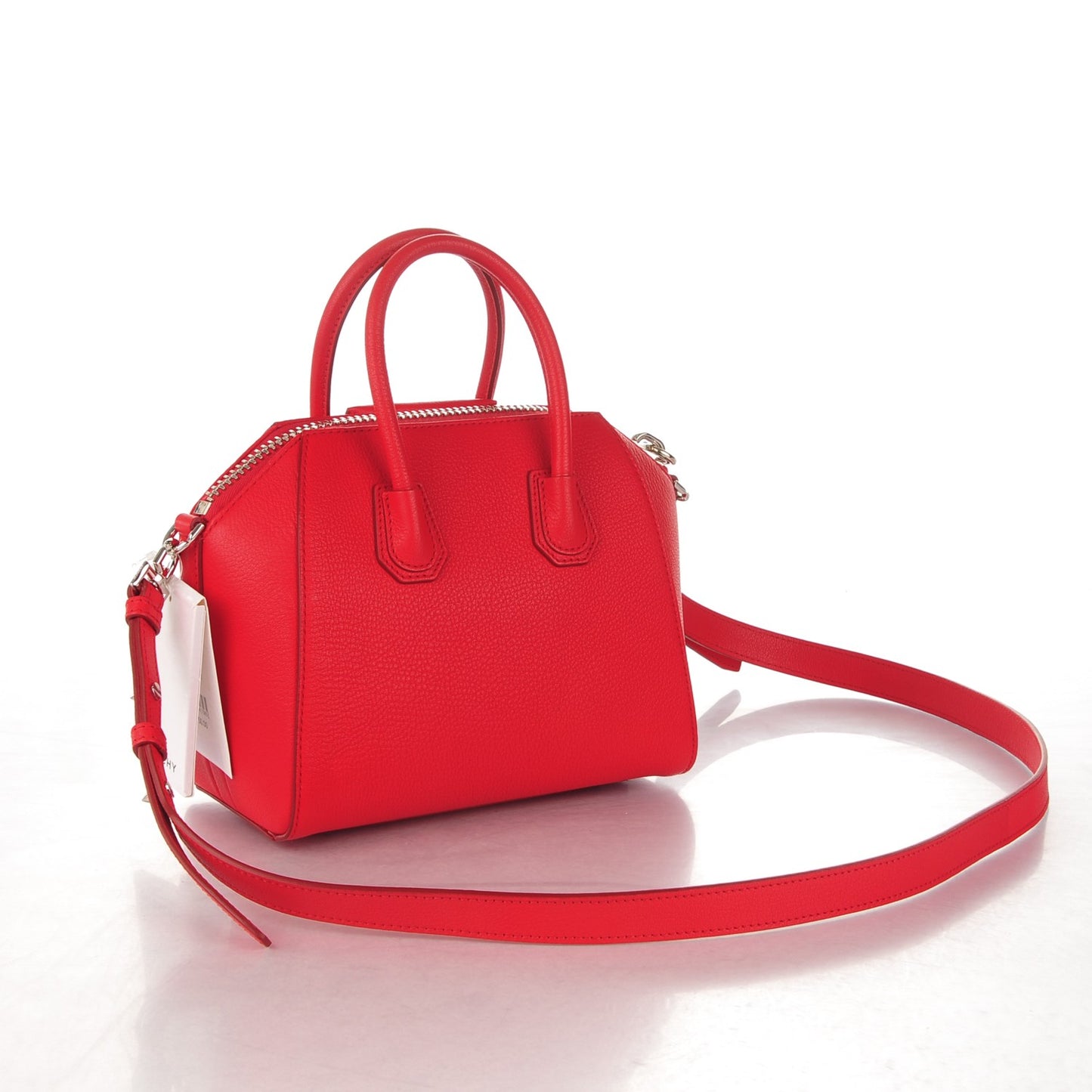 Sugar Goatskin Mini Antigona Medium Red