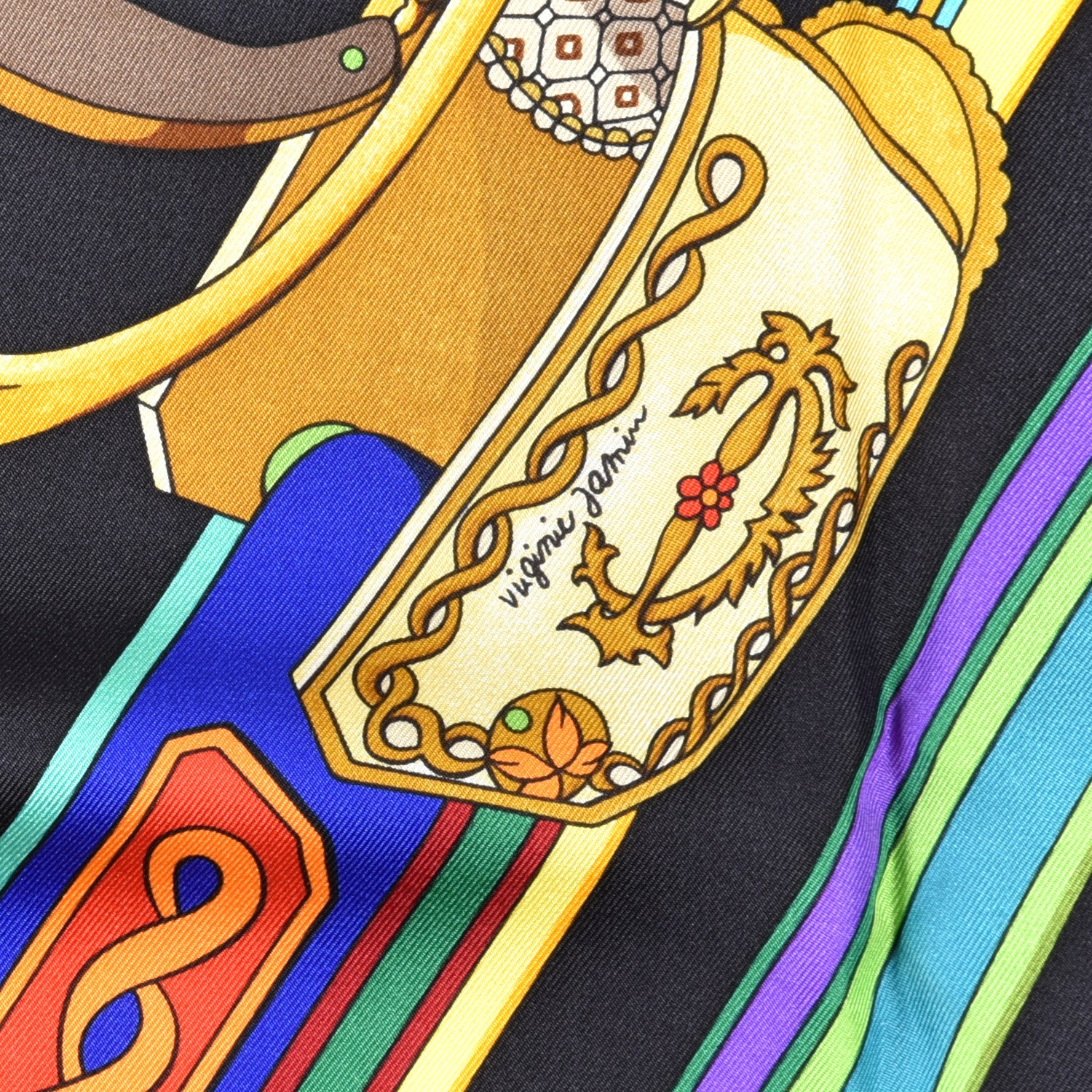 Hermes Silk Concours D'Etriers Scarf 90 4 of 5