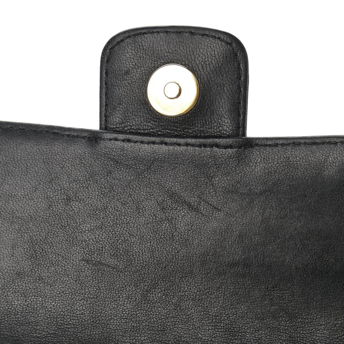 Lambskin Quilted Mini Chocolate Bar Flap Black