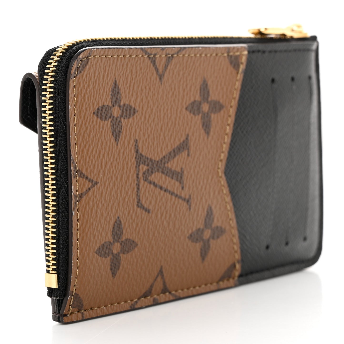 Reverse Monogram Recto Verso Card Holder Brown