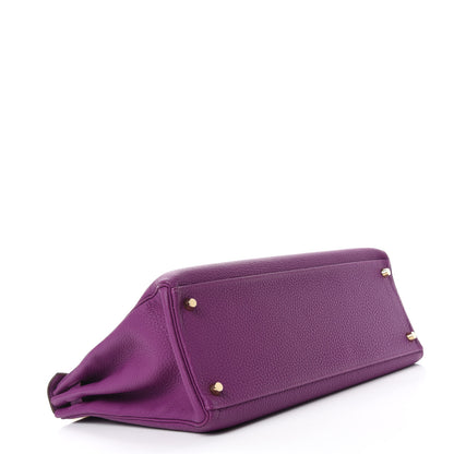 Hermes Togo Kelly Retourne 35 Anemone 4 of 12