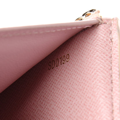 Louis Vuitton Damier Azur Victorine Wallet Rose Ballerine 7 of 14