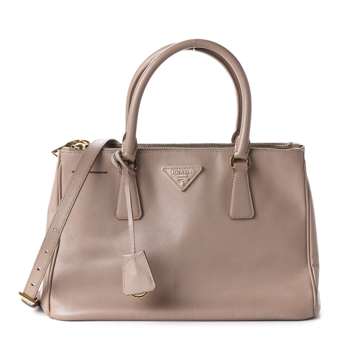 Saffiano Small Galleria Double Zip Tote Cammeo