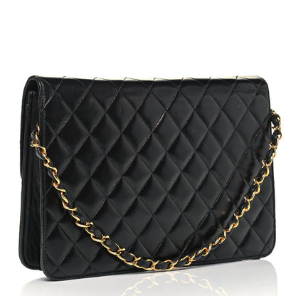 Chanel Lambskin Quilted Medium Single Flap Black 2 of 11