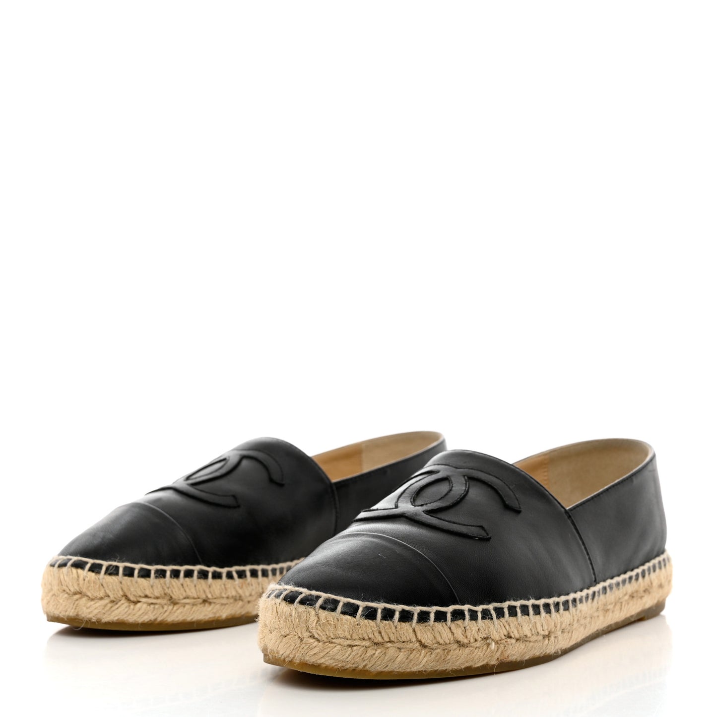 Lambskin CC Espadrilles 39 Black