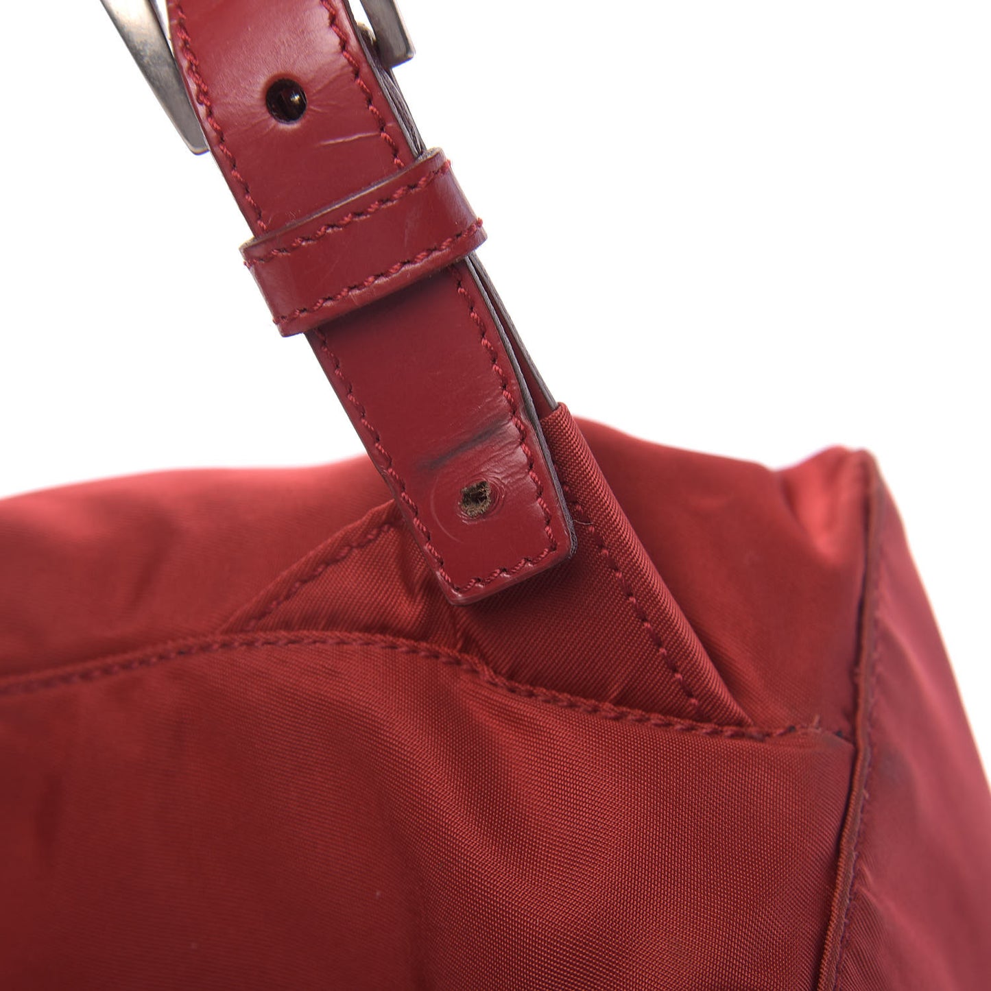 Nylon Vela Small Backpack Rosso