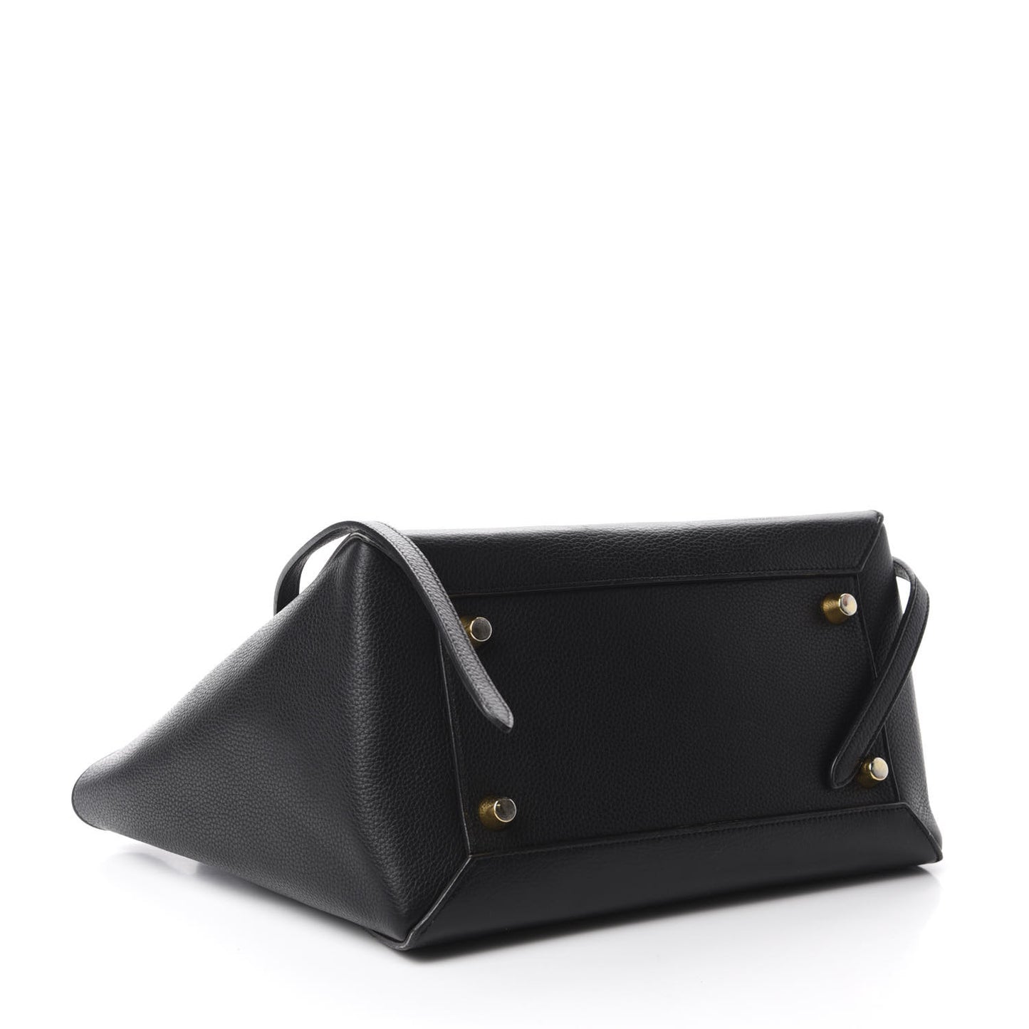 Drummed Calfskin Mini Belt Bag Black