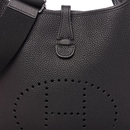 Hermes Taurillon Clemence Evelyne III PM Black 7 of 10