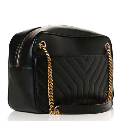 Saint Laurent Calfskin Matelasse Joan Camera Bag Black 3 of 12