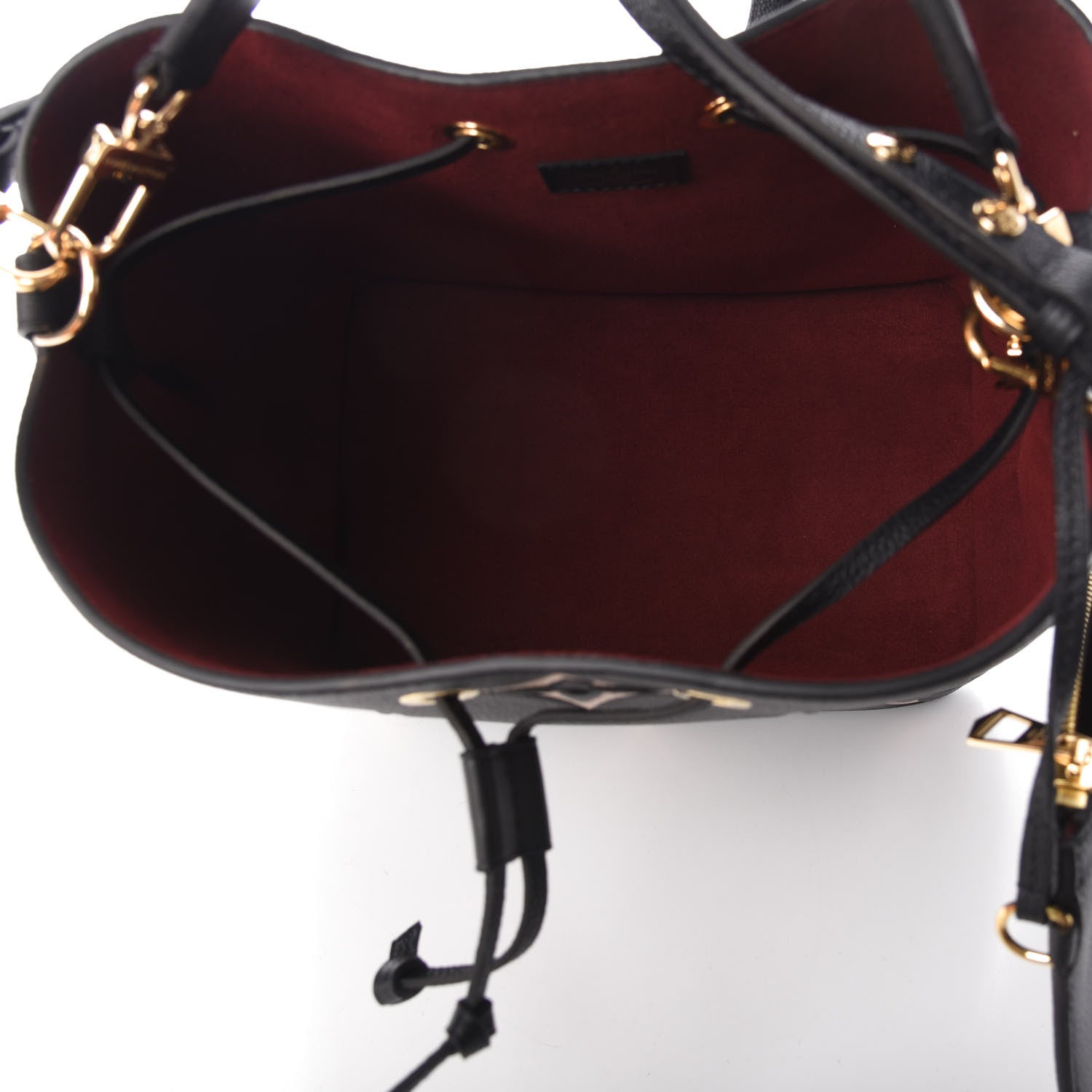 Louis Vuitton Empreinte Monogram Giant Neonoe MM Black Beige 6 of 9