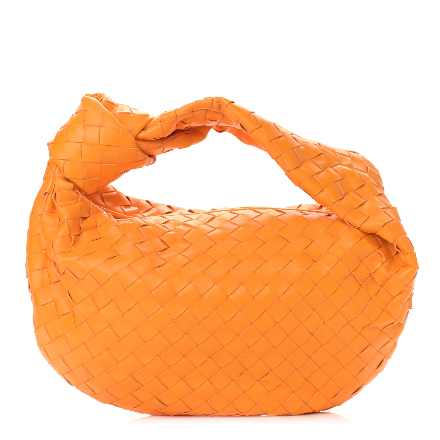 Nappa Intrecciato Teen Jodie Hobo Orange
