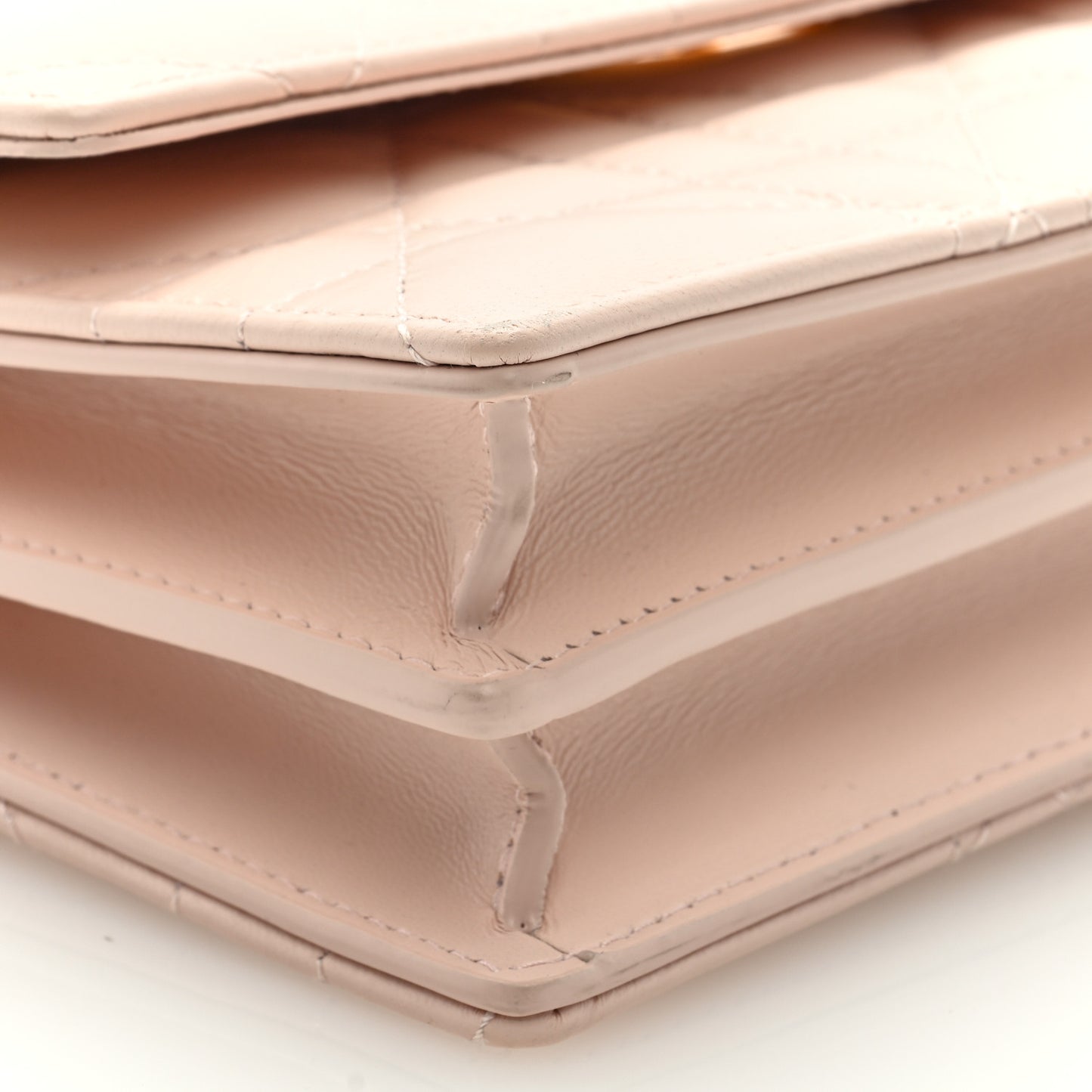 Lambskin Macrocannage Mini Miss Caro Bag Rose Quartz