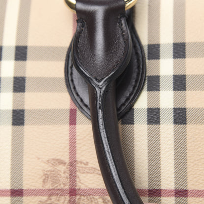 Burberry Haymarket Check Small Chester Bowling Bag Chocolate 14 of 16