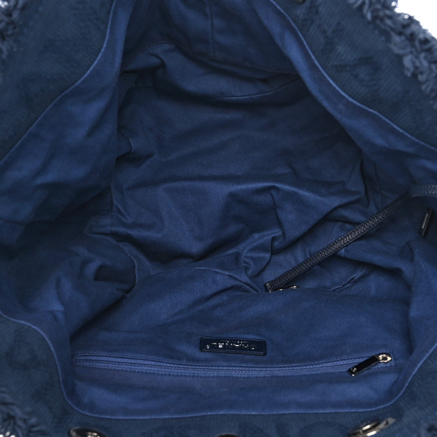 Chanel Canvas Small Double Face Tote Navy 5 of 10