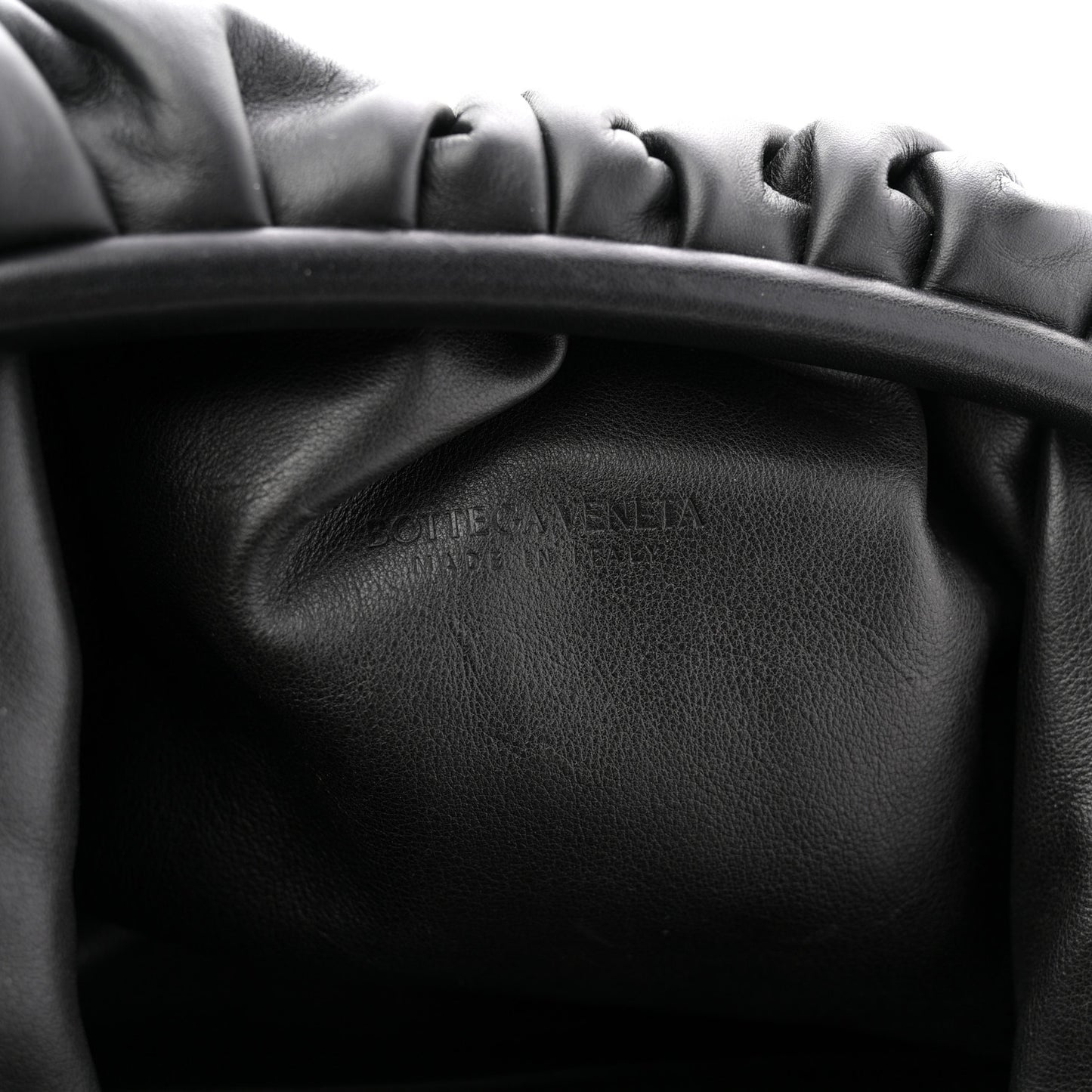 Smooth Butter Calf The Pouch Oversized Clutch Black