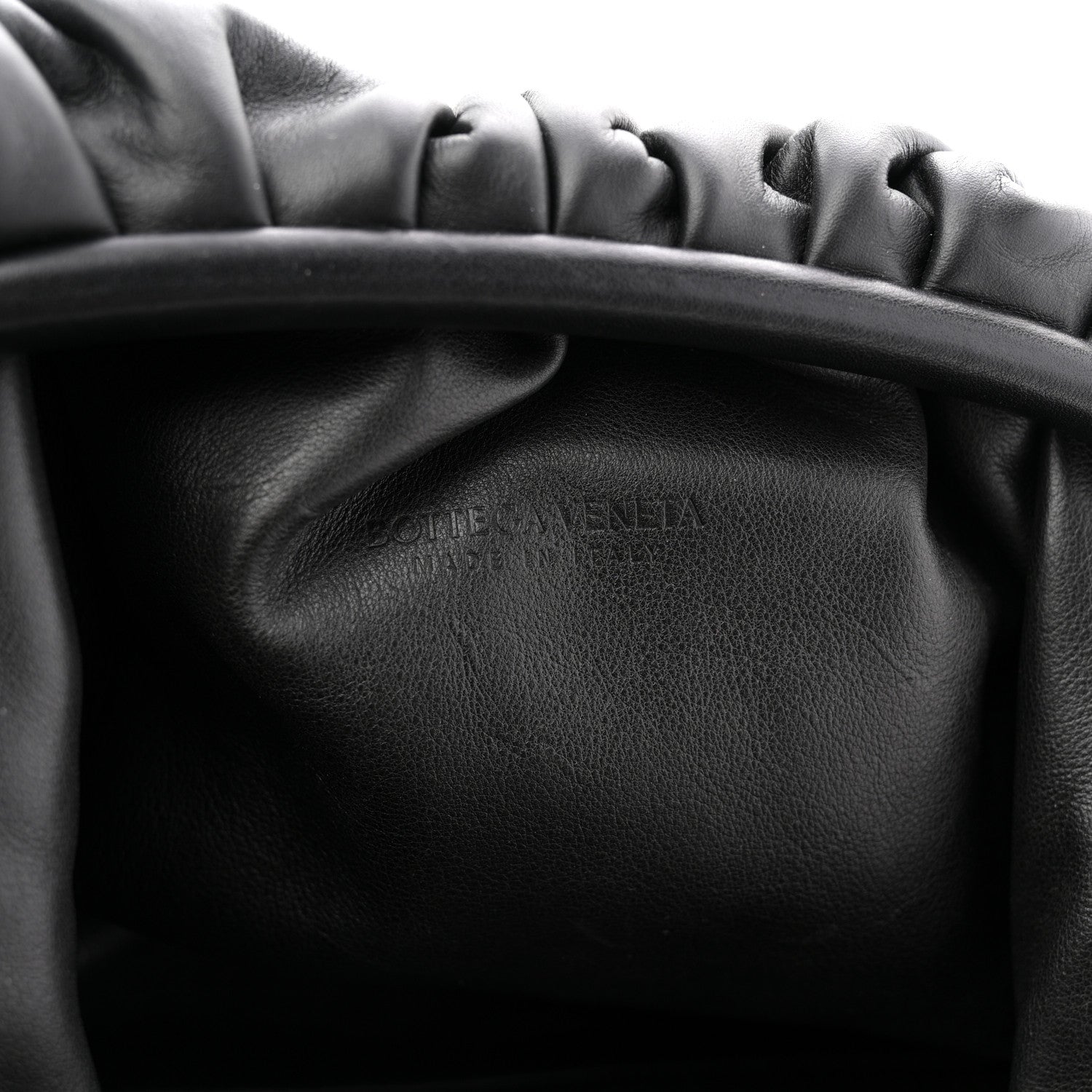 Bottega Veneta Smooth Butter Calf The Pouch Oversized Clutch Black 6 of 11