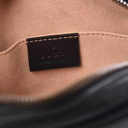 Gucci Calfskin Matelasse GG Marmont Belt Bag 95 38 Black 6 of 8