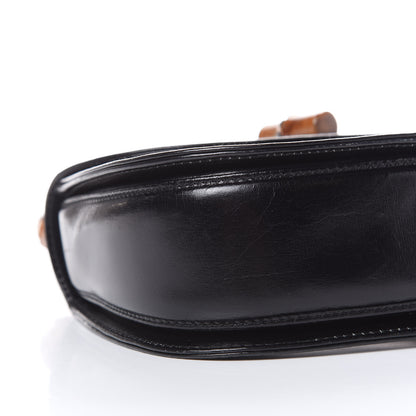 Gucci Calfskin Bamboo Top Handle Bag Black 13 of 17