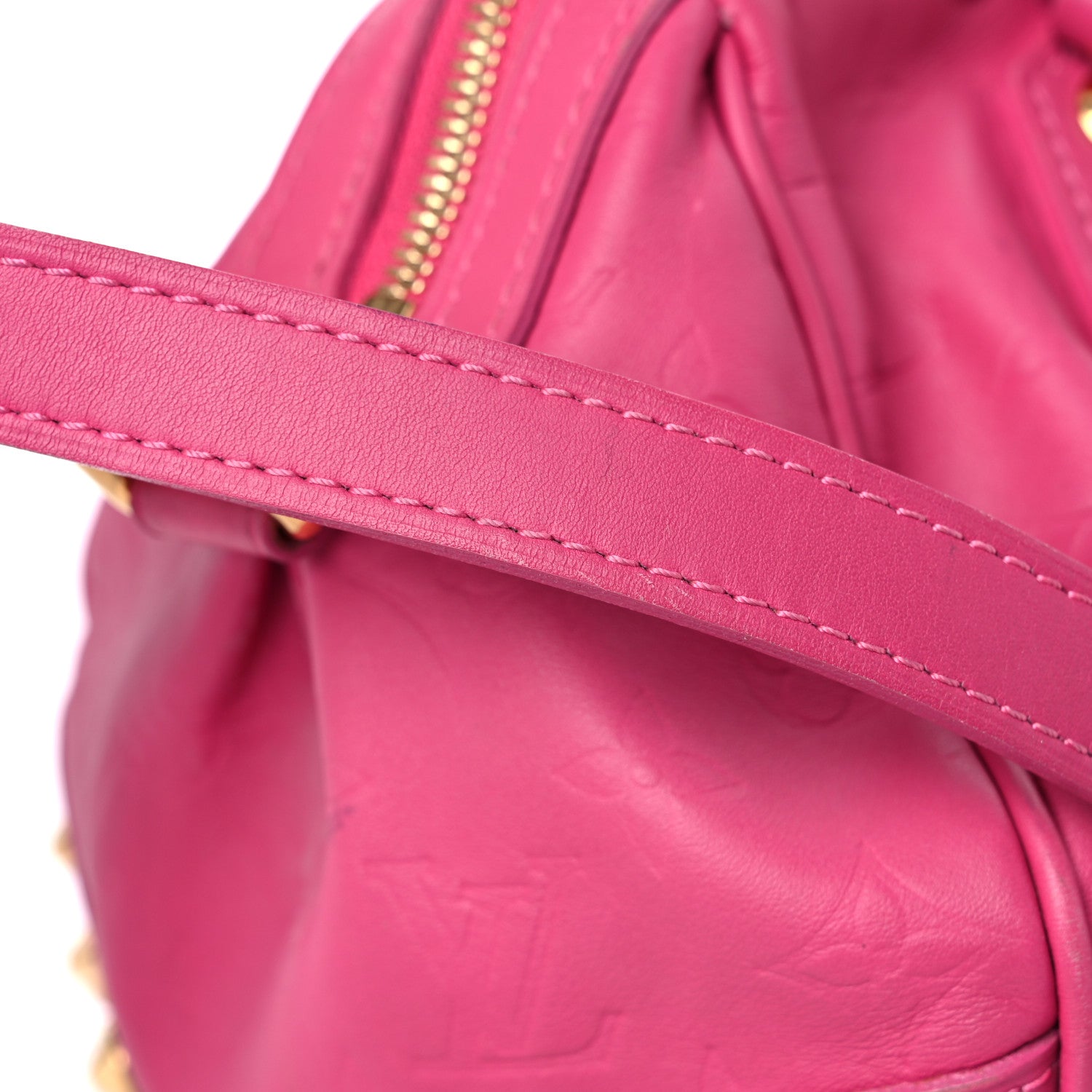 Louis Vuitton Calfskin Embossed Courtney MM Fuchsia 30 of 30