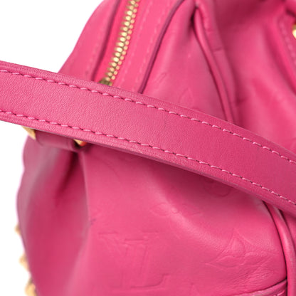 Louis Vuitton Calfskin Embossed Courtney MM Fuchsia 30 of 30