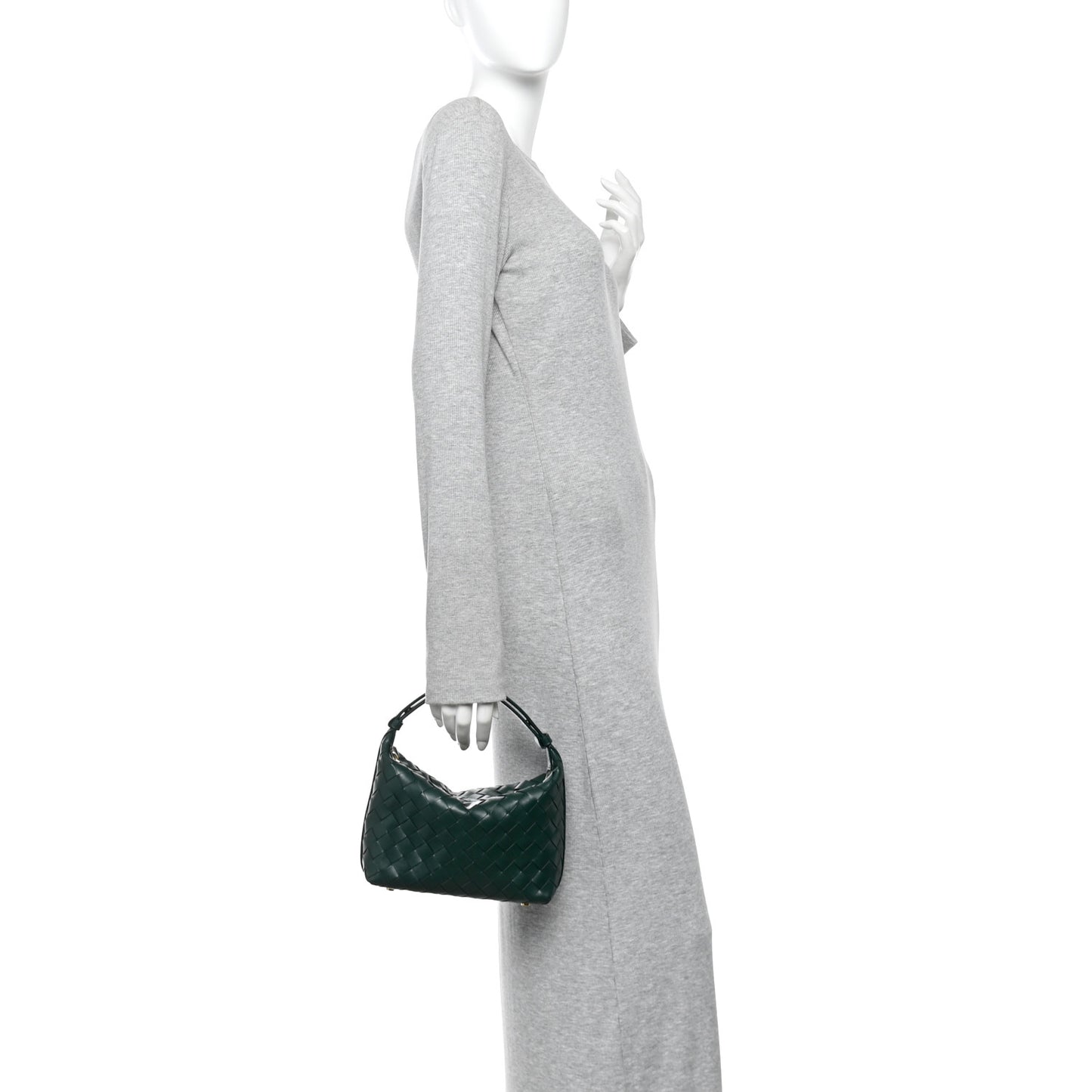 Calfskin Intrecciato Mini Wallace Emerald Green