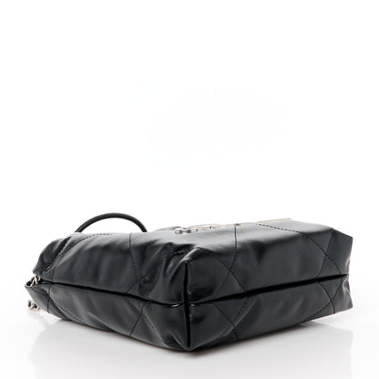Chanel Shiny Calfskin Quilted Mini Chanel 22 Black 4 of 11