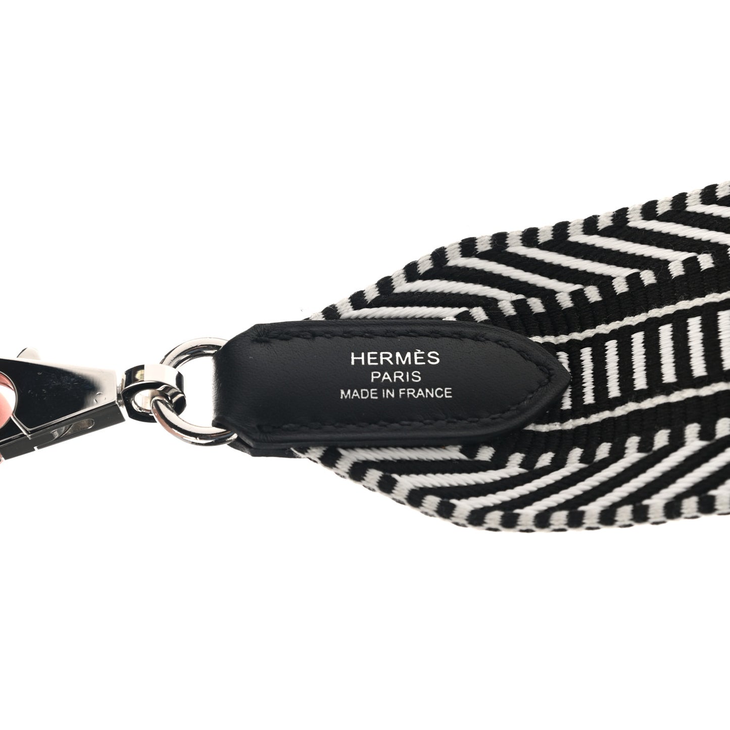 Toile Swift 50mm Sangle Cavale Shoulder Strap Black Ecru