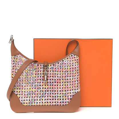 Hermes Swift Faubourg Rainbow Silky Trim 31 Multicolor Rose Sakura Gold 11 of 11