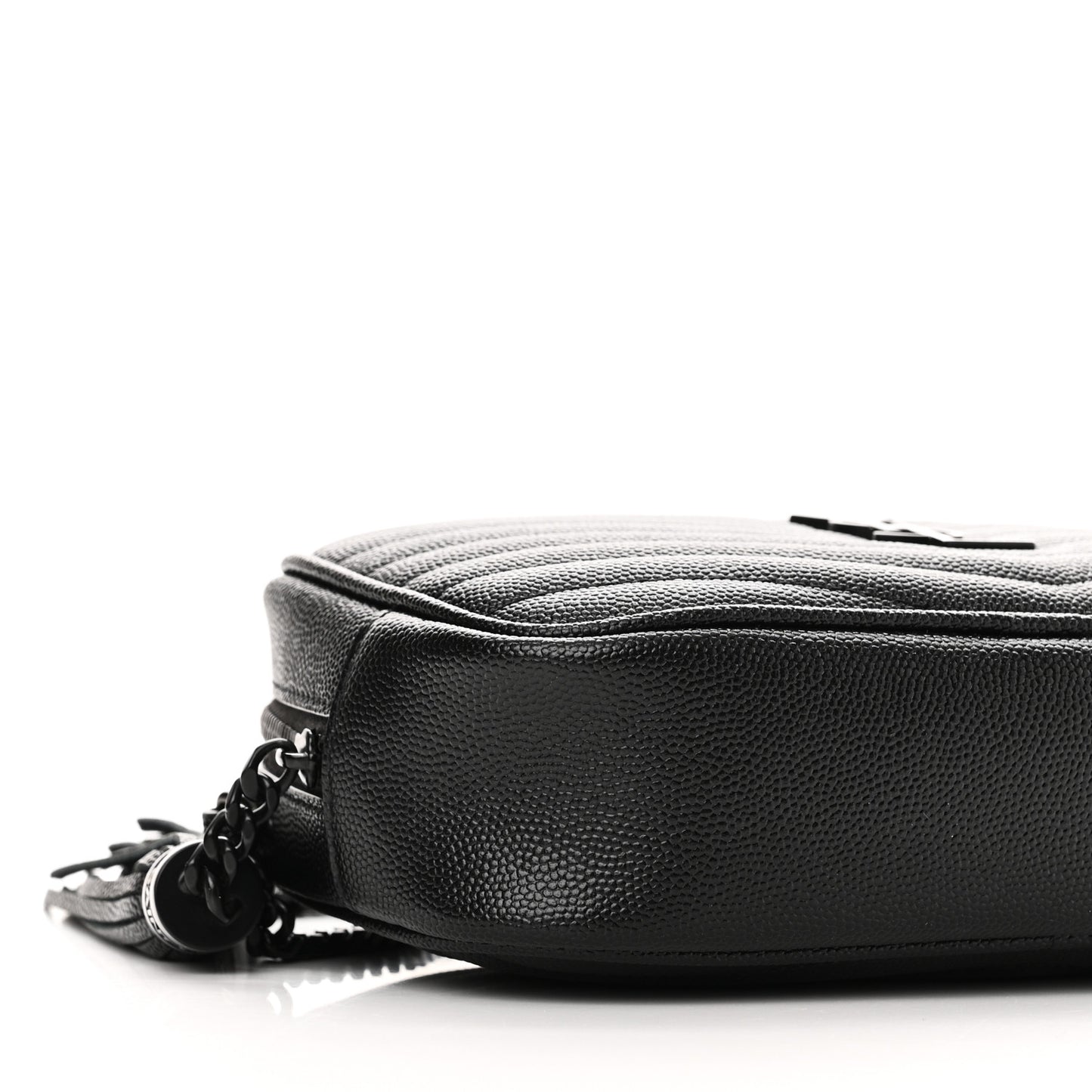 Grain De Poudre Matelasse Monochrome Monogram Mini Lou Camera Bag Black