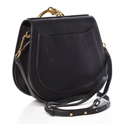 Chloe Calfskin Suede Medium Nile Bracelet Bag Black 3 of 12