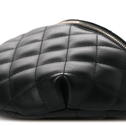 Chanel Calfskin Quilted Waist Belt Bag Black 11 of 14