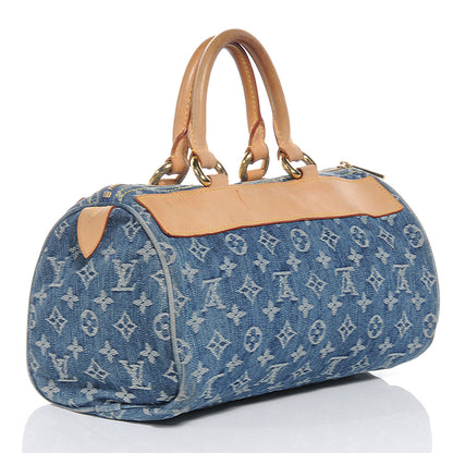 Louis Vuitton Monogram Denim Neo Speedy Blue 4 of 8