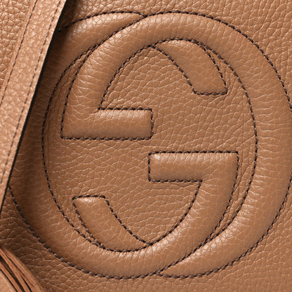 Gucci Pebbled Calfskin Small Soho Disco Bag Camelia 8 of 11