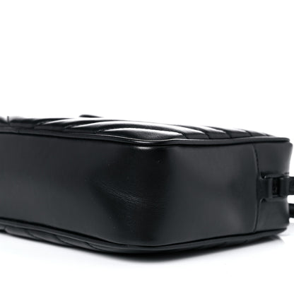 Saint Laurent Calfskin Matelasse Monogram Lou Camera Bag Black 9 of 9
