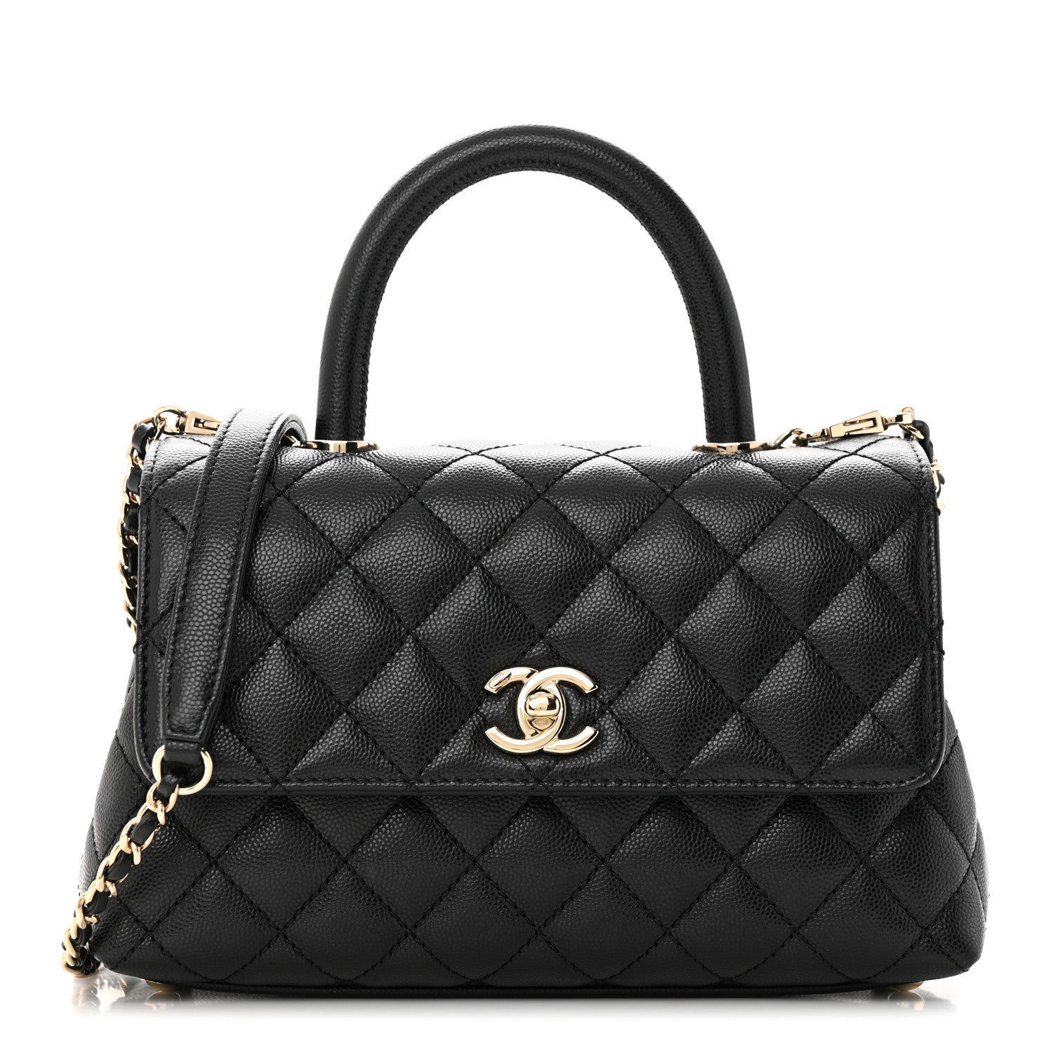 Chanel Caviar Quilted Mini Coco Handle Flap Black 1 of 13
