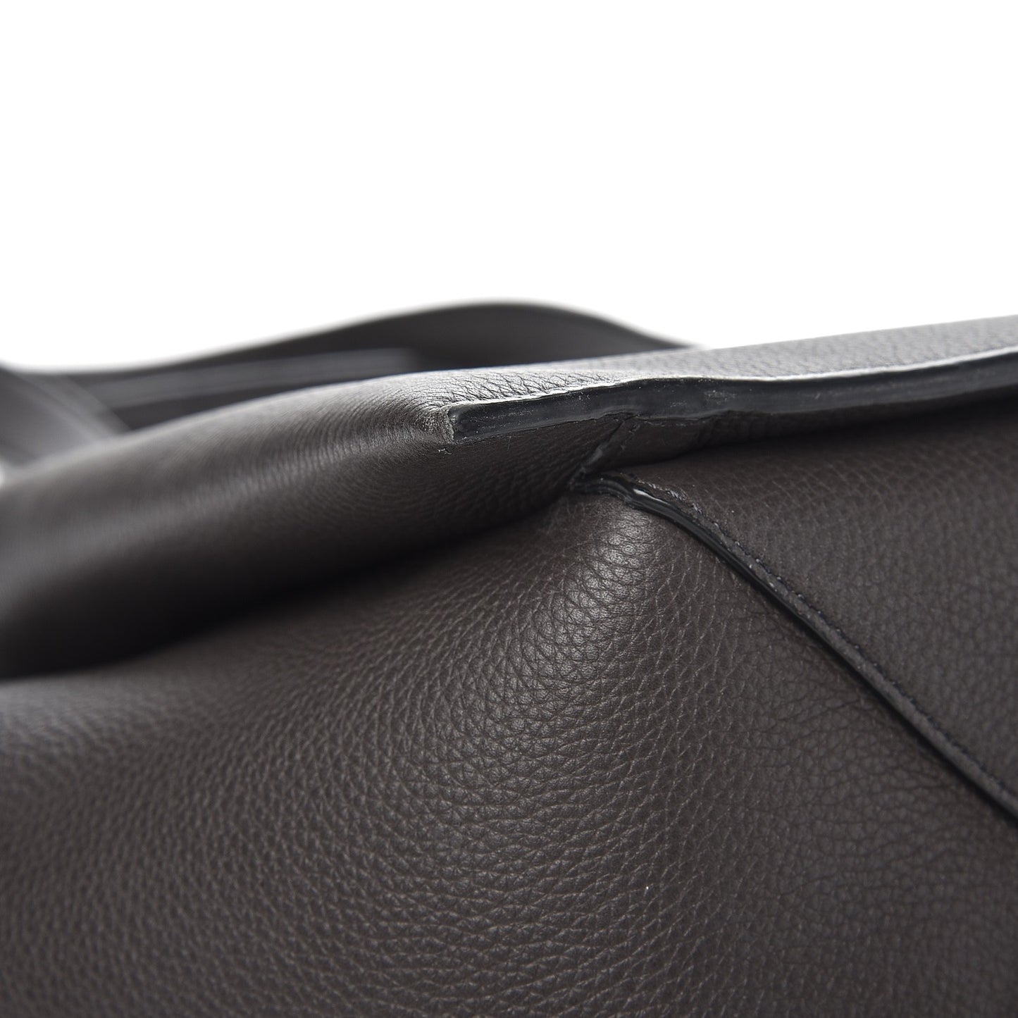 Baby Grained Calfskin Small Tri-Fold Bag Anthracite