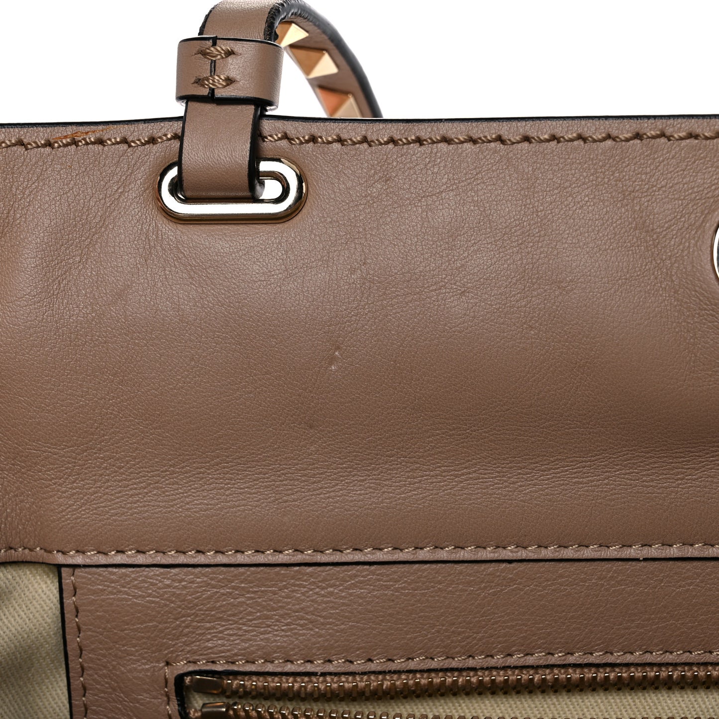 Vitello Medium Rockstud Tote Alpaca