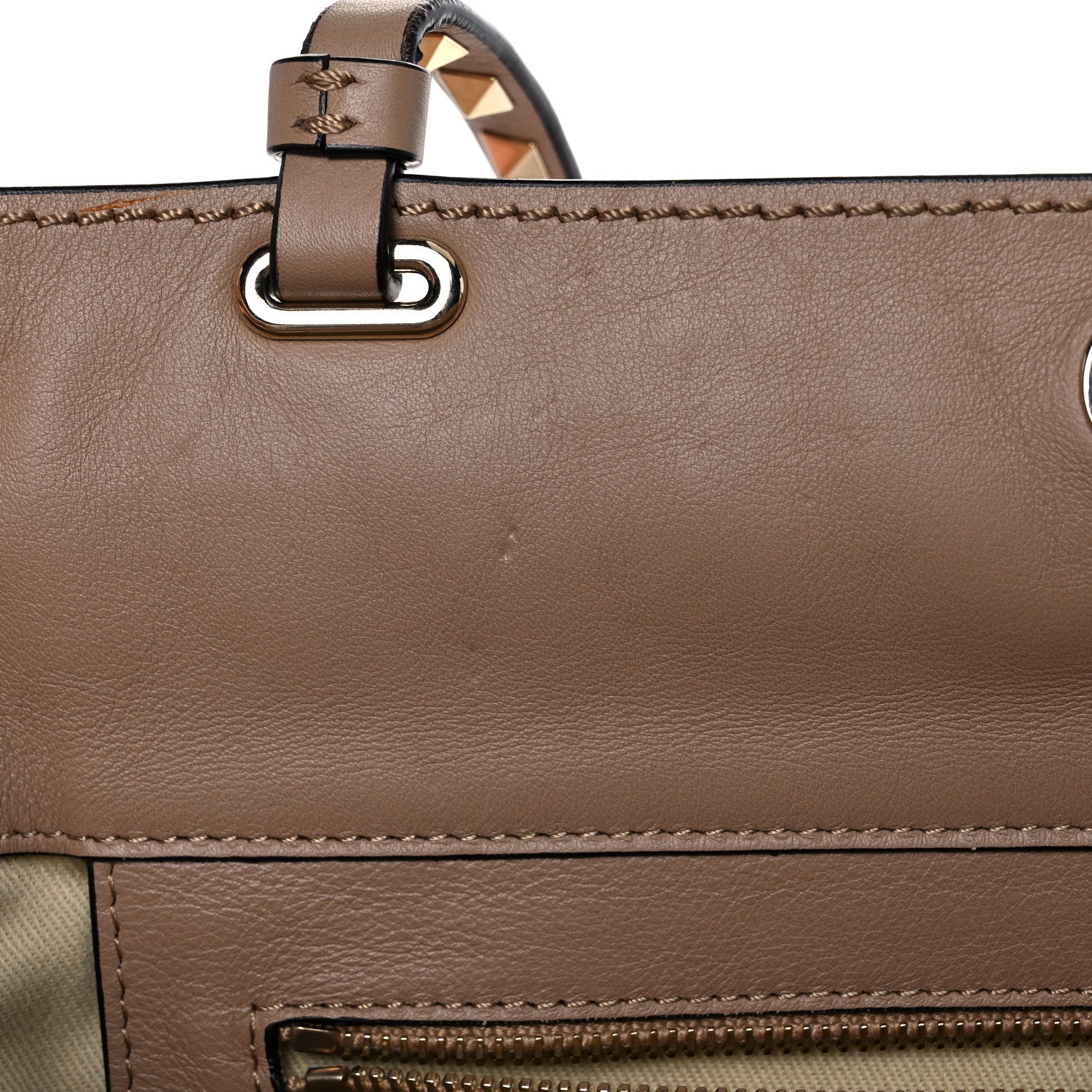 Valentino Garavani Vitello Medium Rockstud Tote Alpaca 12 of 23