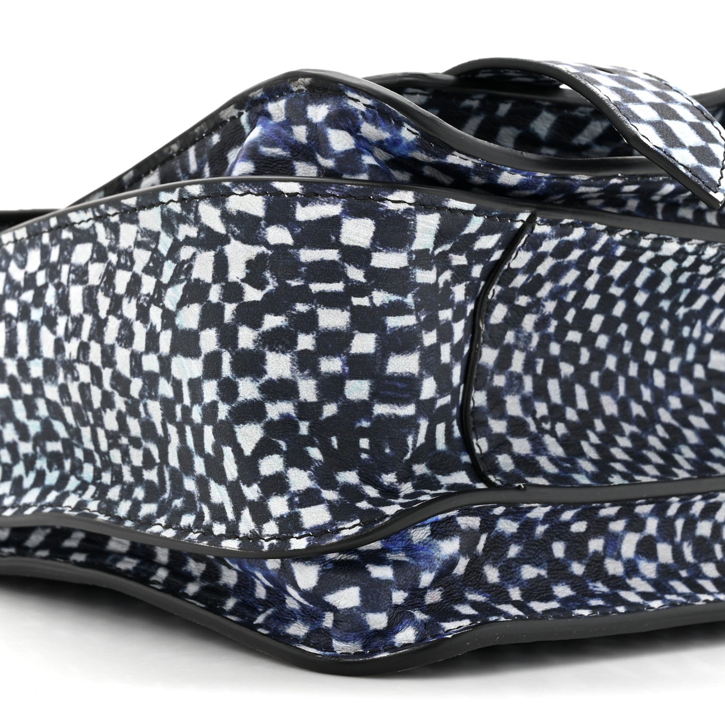 X HARMONY KORINE Calfskin PS1 Check Success Medium Satchel Blue