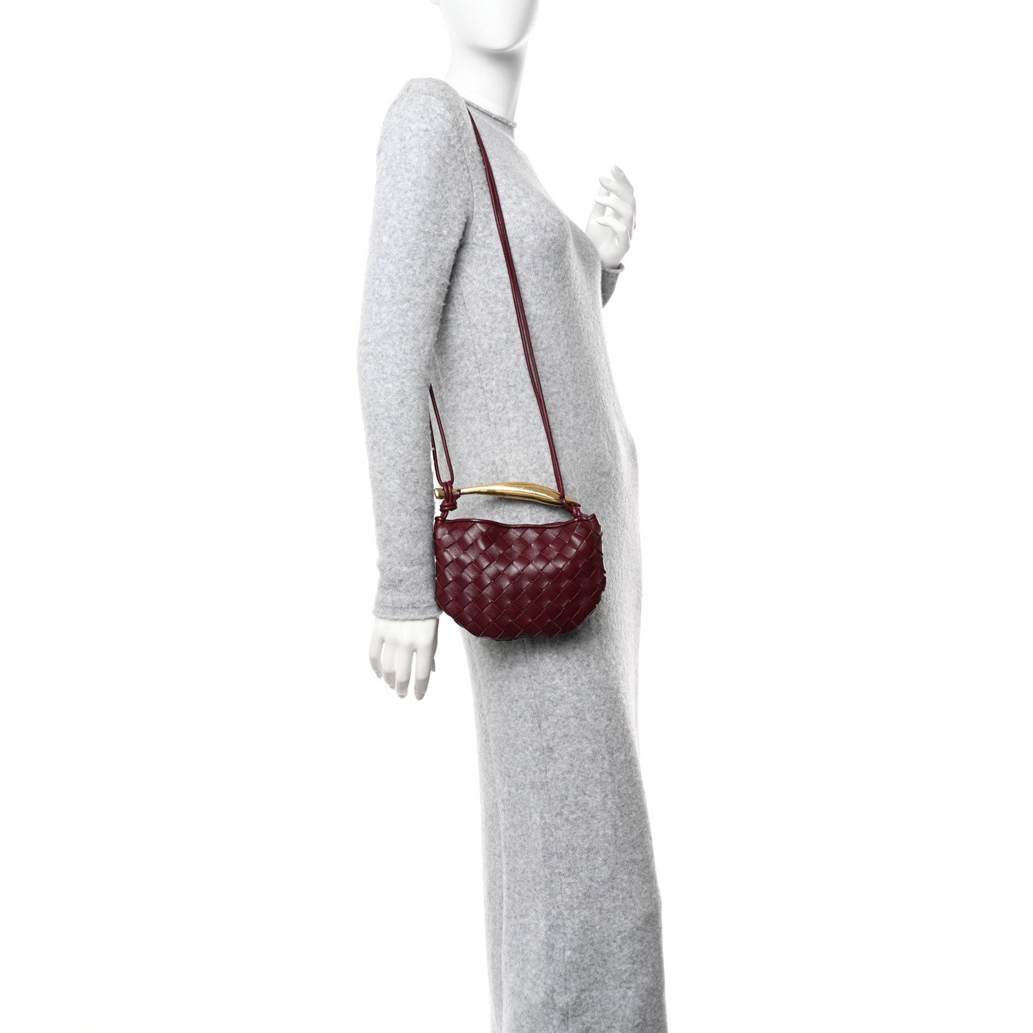 Bottega Veneta Nappa Intrecciato Mini Sardine Bag Barolo 2 of 9