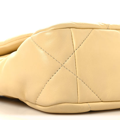 Chanel Lambskin Quilted Medium Chanel 19 Flap Yellow 9 of 12