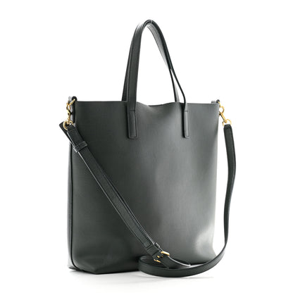Saint Laurent Calfskin Toy Shopping Tote Vert Fonce 3 of 12