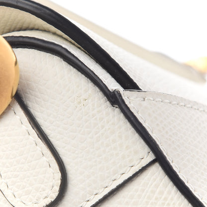 Christian Dior Grained Calfskin Mini Saddle Bag White 11 of 12