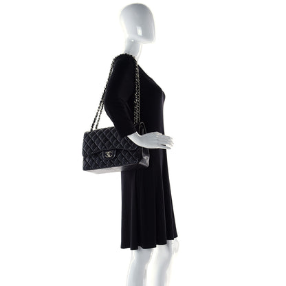 Chanel Caviar Quilted Jumbo Single Flap Black 3 of 8