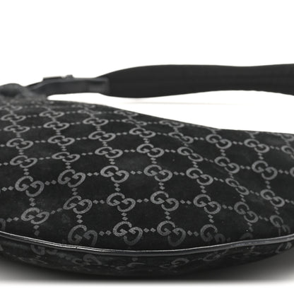 Gucci Suede Guccissima Hobo Black 10 of 10