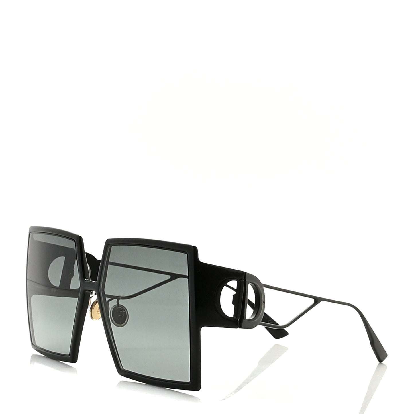 Square 30 Montaigne Sunglasses Black