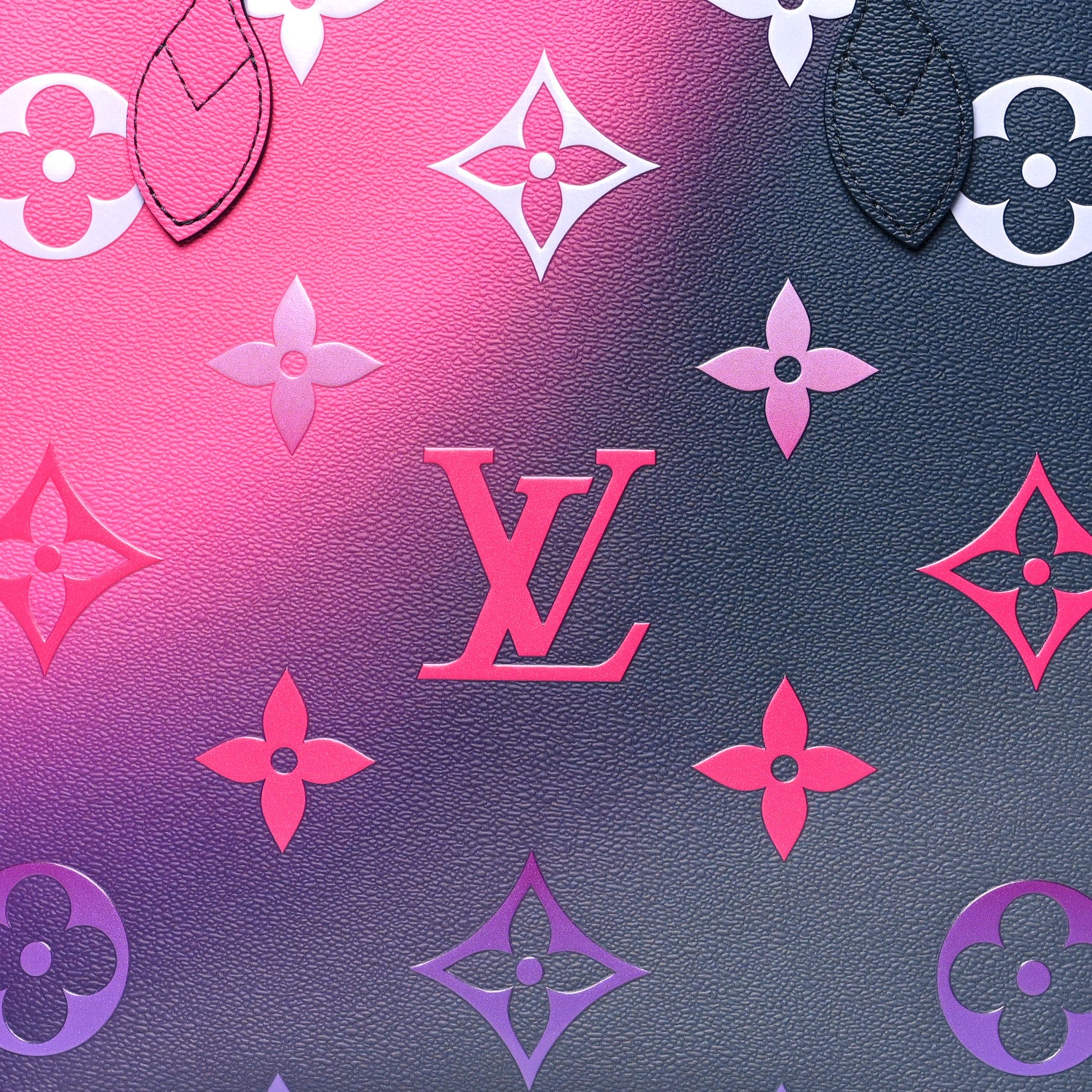 Louis Vuitton Monogram Giant Spring In The City Neverfull MM Midnight Fuchsia 9 of 11